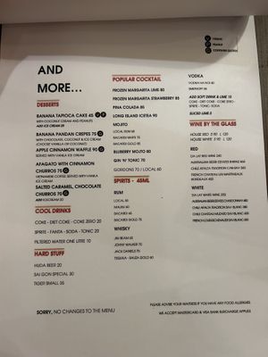 Menu  at Nook Eatery in Hue