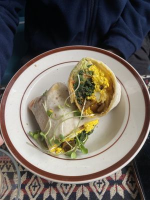 Vegan Breakfast Burrito  at Nook Eatery in Hue