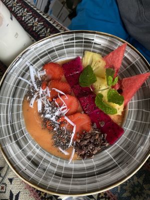 Mango smoothie bowl  at Nook Eatery in Hue