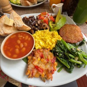 Full vegan english breakfast  at Nook Eatery in Hue