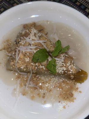 Banana tapioca cake  at Nook Eatery in Hue