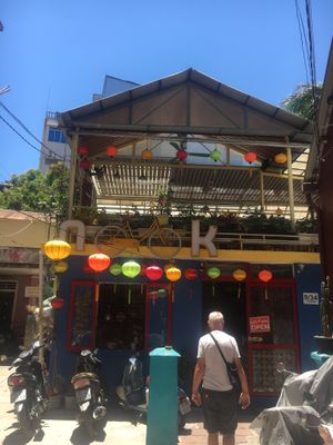 The outside  at Nook Eatery in Hue