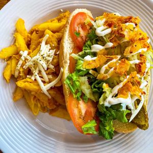 Sandwich and Mac at Two Dollar Radio Headquarters in Columbus