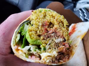 John Claude Van Randy Burrito w/ Chorizo at Two Dollar Radio Headquarters in Columbus