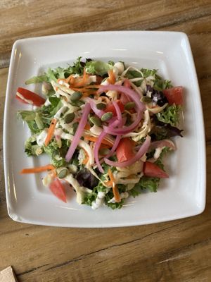 Best ever side salad  #Veganuary at Two Dollar Radio Headquarters in Columbus