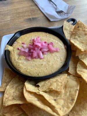 Creamy artichoke dip  at Two Dollar Radio Headquarters in Columbus