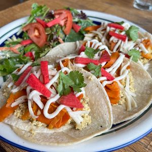 Buenos Días Breakfast Tacos #Veganuary at Two Dollar Radio Headquarters in Columbus