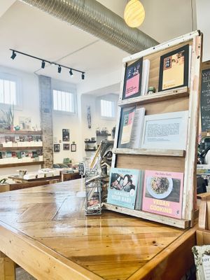 Front counter  at Two Dollar Radio Headquarters in Columbus