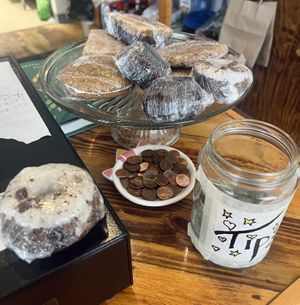 I got the donut and it was delicious  at Two Dollar Radio Headquarters in Columbus