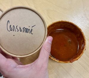 Sauce for the burrito  at Two Dollar Radio Headquarters in Columbus