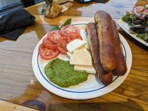 Breadstick platter at Two Dollar Radio Headquarters in Columbus