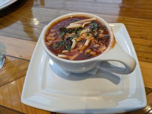 Lasagna soup at Two Dollar Radio Headquarters in Columbus