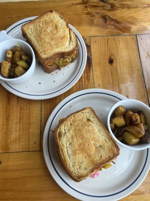 Weekly special - Indian Grilled Cheesee  at Two Dollar Radio Headquarters in Columbus