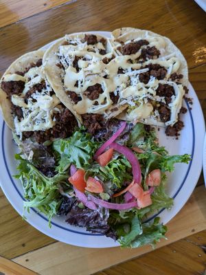 Breakfast tacos at Two Dollar Radio Headquarters in Columbus