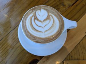 S'mores latte at Two Dollar Radio Headquarters in Columbus