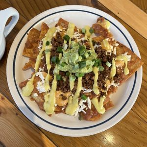 Chilaquiles (warehouse sale menu)  at Two Dollar Radio Headquarters in Columbus