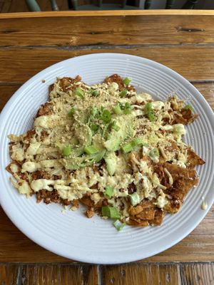 Chilaquiles  at Two Dollar Radio Headquarters in Columbus