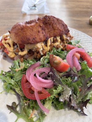 Birria cheese steak weekly special   at Two Dollar Radio Headquarters in Columbus