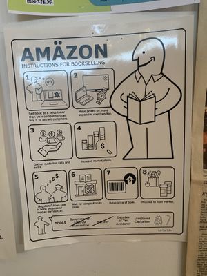 the wrong amazon is burning   at Two Dollar Radio Headquarters in Columbus