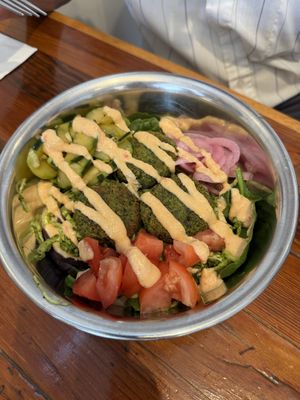 Falafel bowl  at Two Dollar Radio Headquarters in Columbus