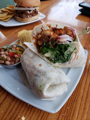 Vegan BBQ Wrap at Two Dollar Radio Headquarters in Columbus