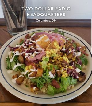 Baja Breakfast Huevos at Two Dollar Radio Headquarters in Columbus