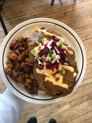 Enchiladas  at Two Dollar Radio Headquarters in Columbus