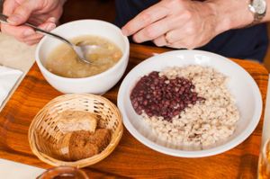Lunch plate at Club Centro Macrobiotico in Milan