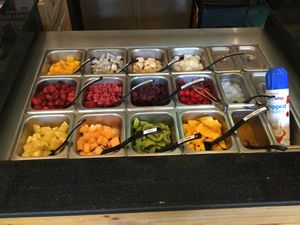 fruit toppings at VAVA Frozen Yogurt - Thae Pae Gate in Chiang Mai