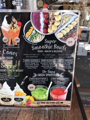 Menu at VAVA Frozen Yogurt - Thae Pae Gate in Chiang Mai