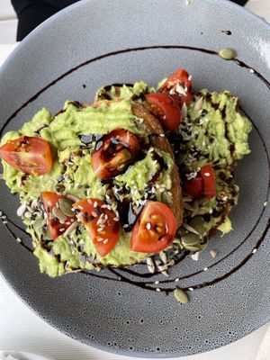 Avo smash  at RAWR Bar in Apollo Bay