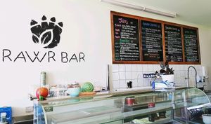 So many smoothie options!  at RAWR Bar in Apollo Bay