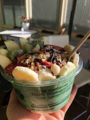 Matcha smoothie bowl  at RAWR Bar in Apollo Bay