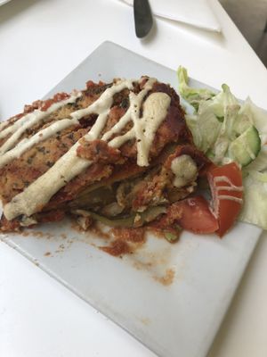 Vegan lasagne  at RAWR Bar in Apollo Bay