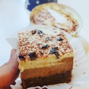 Raw choc/coffee cake   at RAWR Bar in Apollo Bay