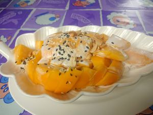 Sticky rice with mango at Kohco Man in Koh Phayam