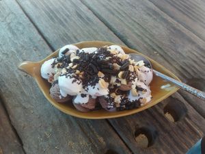 All flavours and toppings, 80 baht at Kohco Man in Koh Phayam