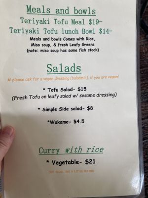 Menu  at Sushi Yah Man in Noosa Heads