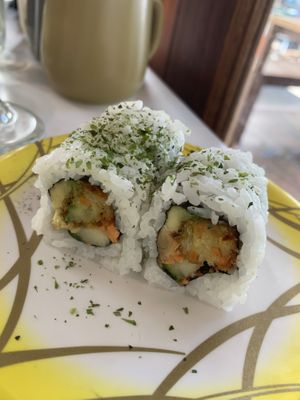 Vege stack roll (vegan)   at Sushi Yah Man in Noosa Heads