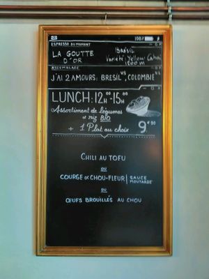 today menu at Lomi in Paris