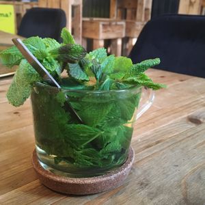 Mint tea   at My Hummus in Luebeck