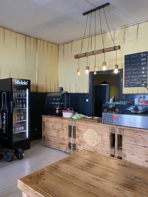 Counter  at My Hummus in Luebeck
