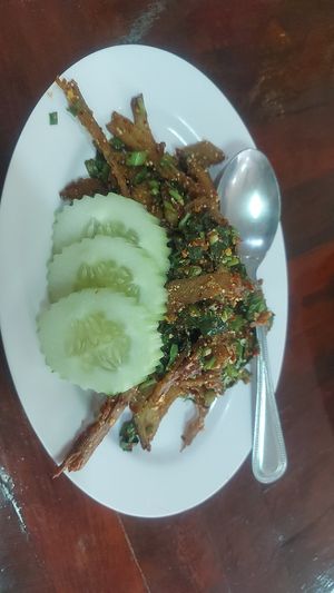 Duck larb at Nop Nan in Bangkok