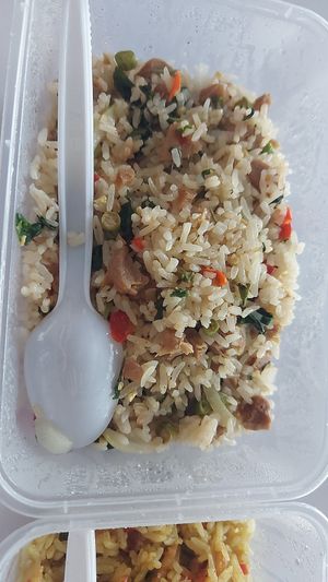 Phad kaprow rice at Nop Nan in Bangkok