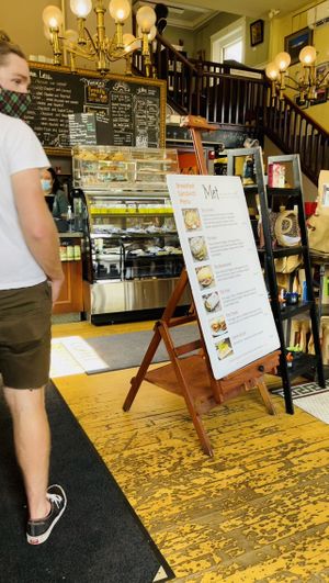 Inside  at The Met Coffee House and Art Gallery in North Conway