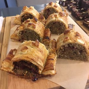 Vegan Christmas roll - chestnut, mushroom, cranberry & stuffing  at Black Goo at Home & Colonial in Berkhamsted