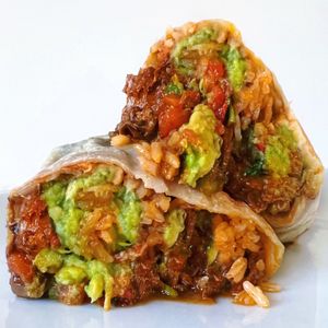 Mole Chick’n Burrito  #Veganuary at Cena Vegan - Ghost Kitchen in Los Angeles