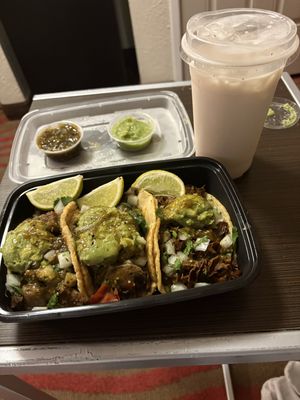 Carne asada, mushroom, barbacoa  at Cena Vegan - Ghost Kitchen in Los Angeles