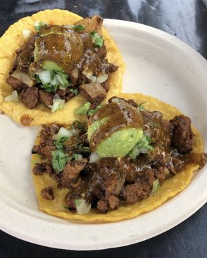 Al pastor tacos   at Cena Vegan - Ghost Kitchen in Los Angeles