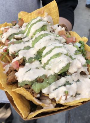 Nacho boat  at Cena Vegan - Ghost Kitchen in Los Angeles